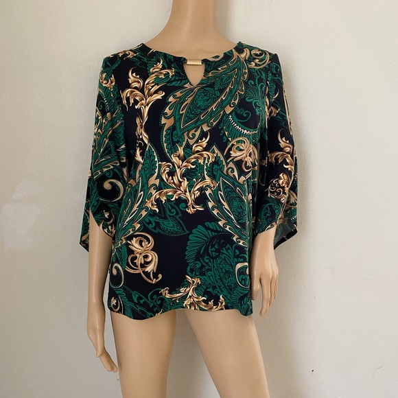 Chico's Tops - Chico’s 1 stretch Paisley top blouse